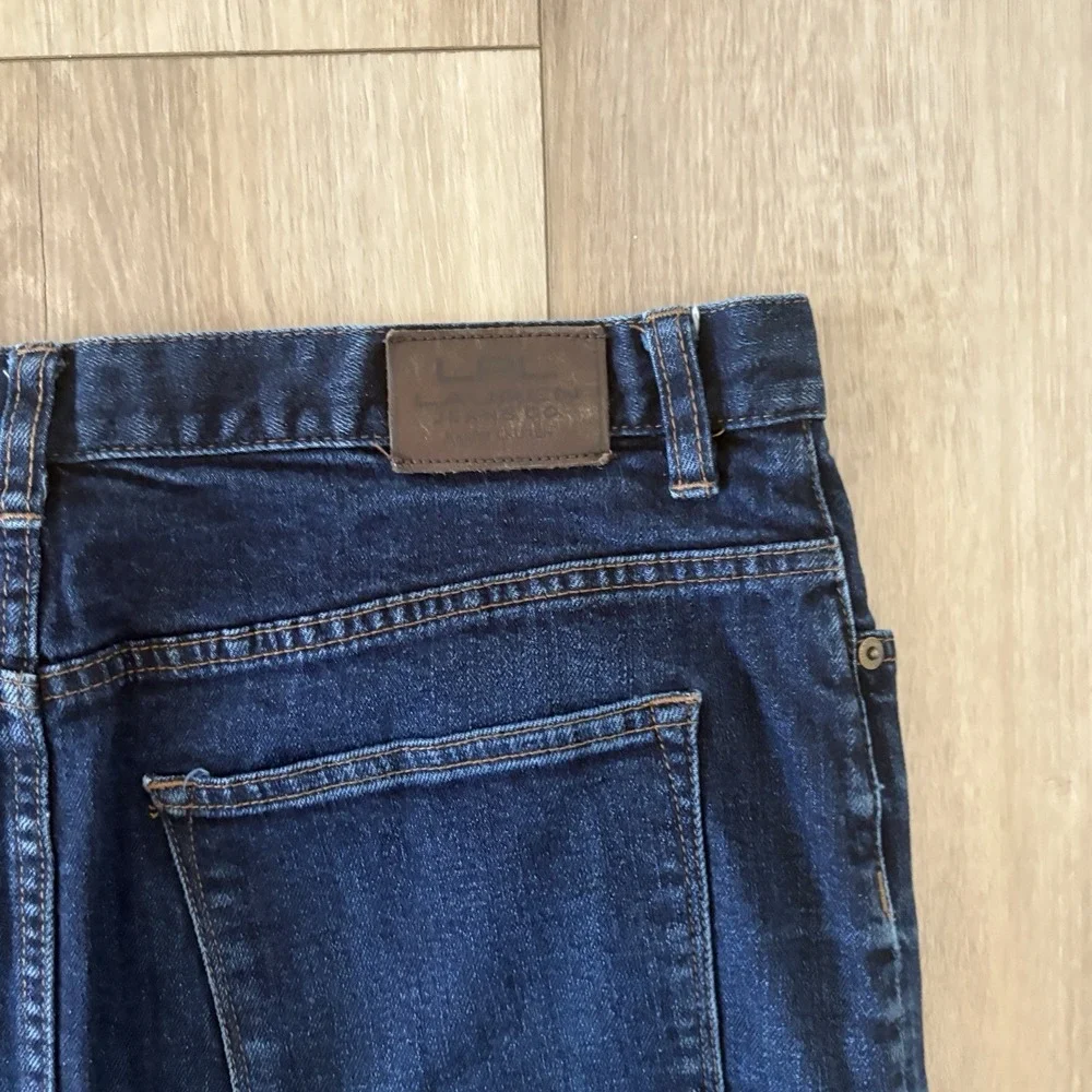 Lauren Ralph Skirt Womens 14 Blue Denim Mid Rise Straight Pencil 90s Old Money